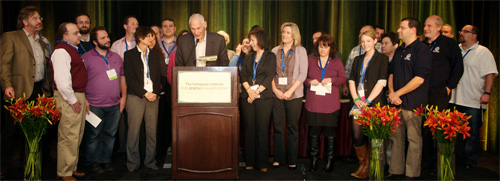 Camps receiving their Legacy Program Bonus Checks at our Annual Conference.
